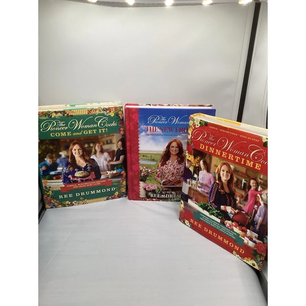 Pioneer Woman Cookbooks Lot of 3 Frontier,dinner time,come Get‎ It. Hardcover